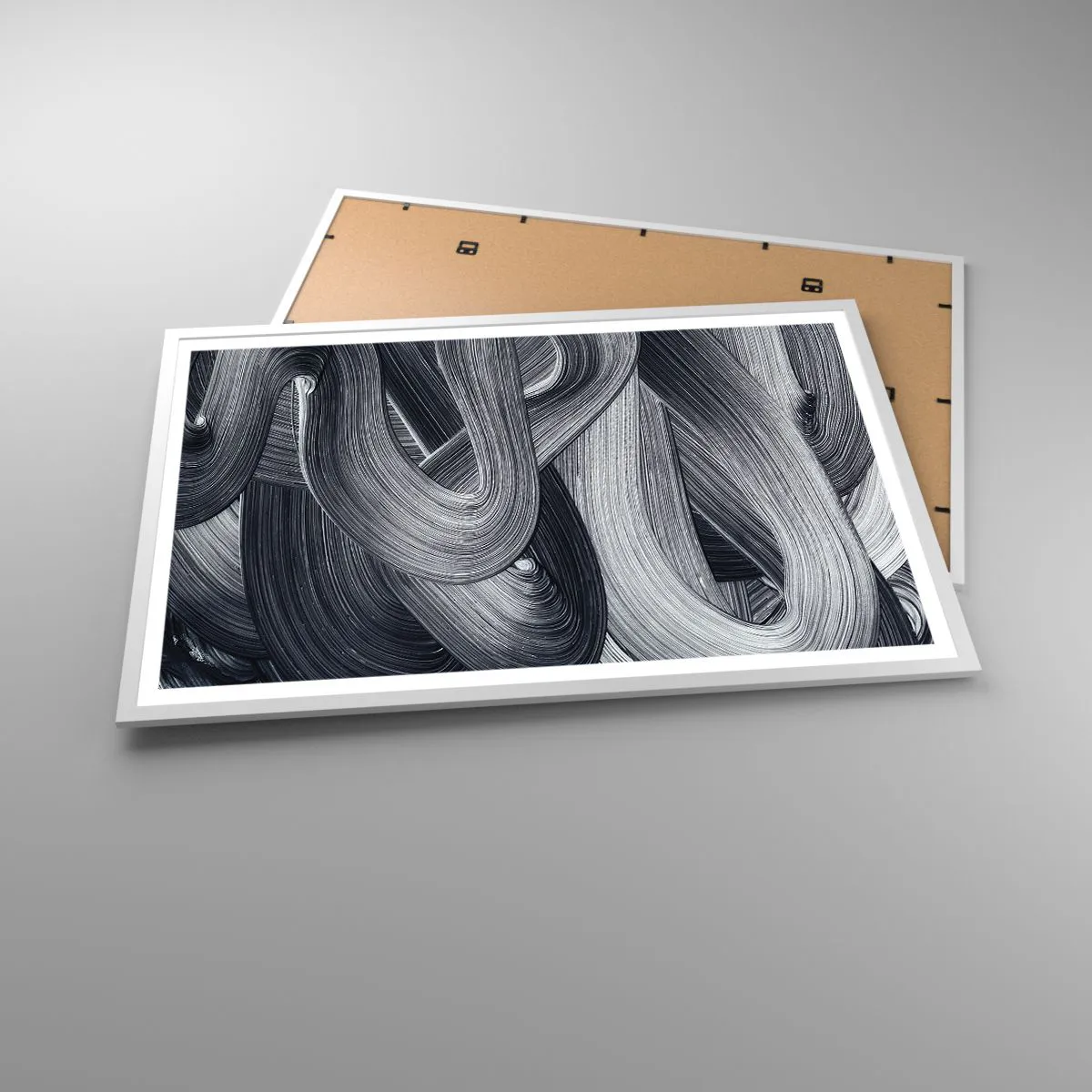 Poster in white frmae - Fluidity of Reality - 91x61 cm