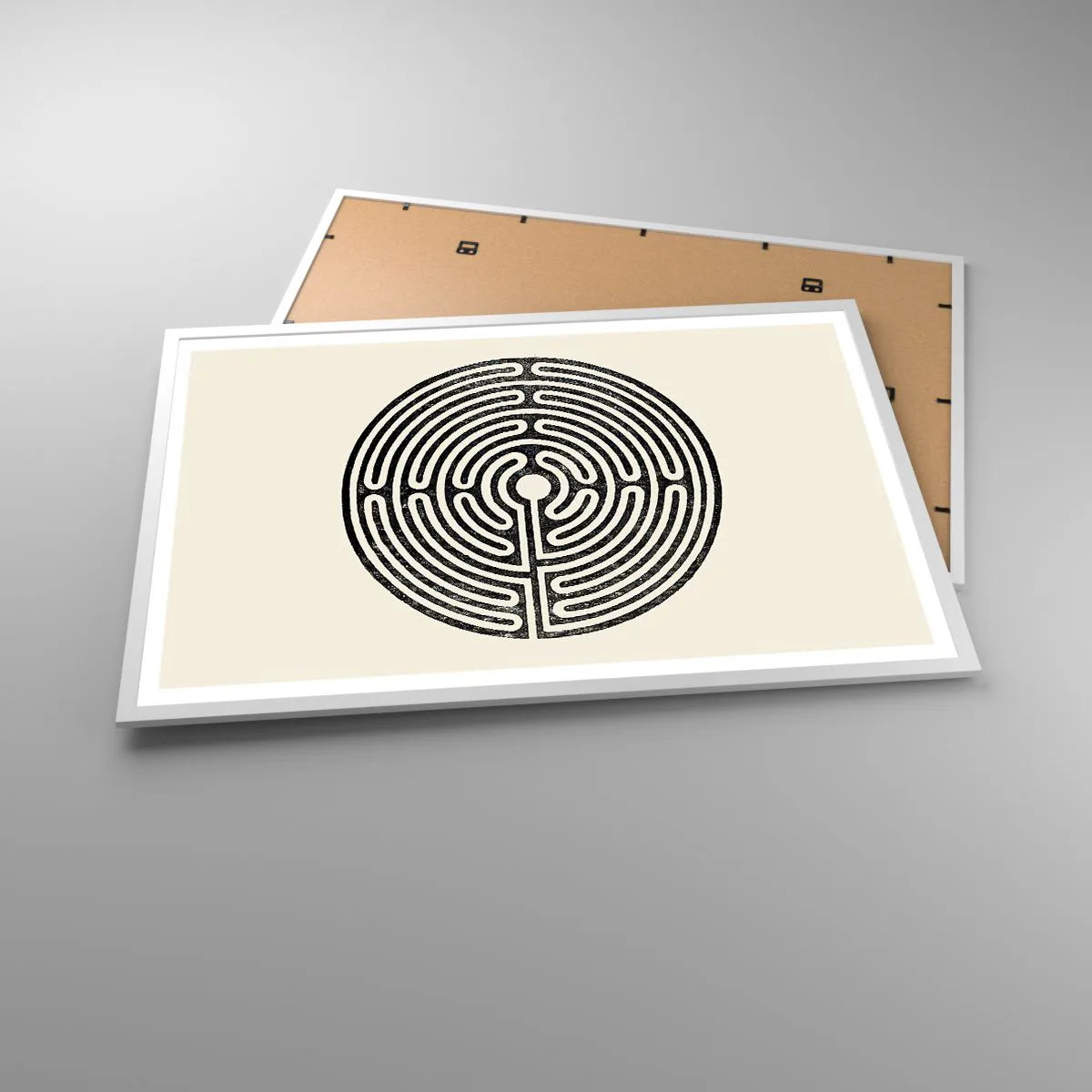 Affisch i vit ram - Mystisk ordning - 91x61 cm