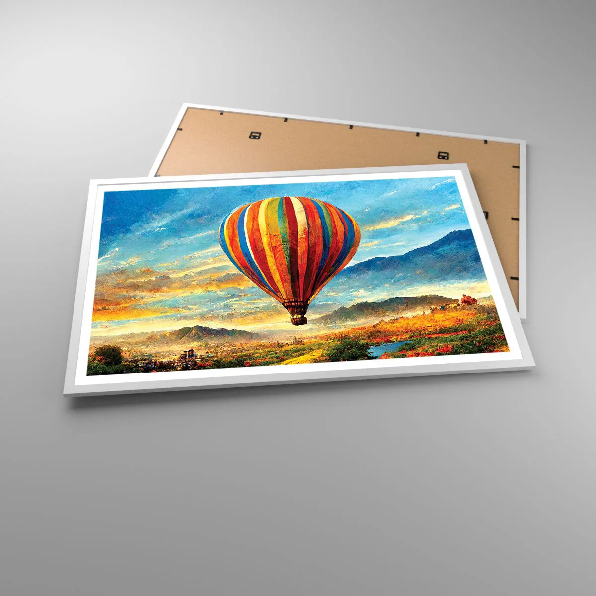 Plagát v bielom ráme - V tichu je toho vidieť viac - 91x61 cm