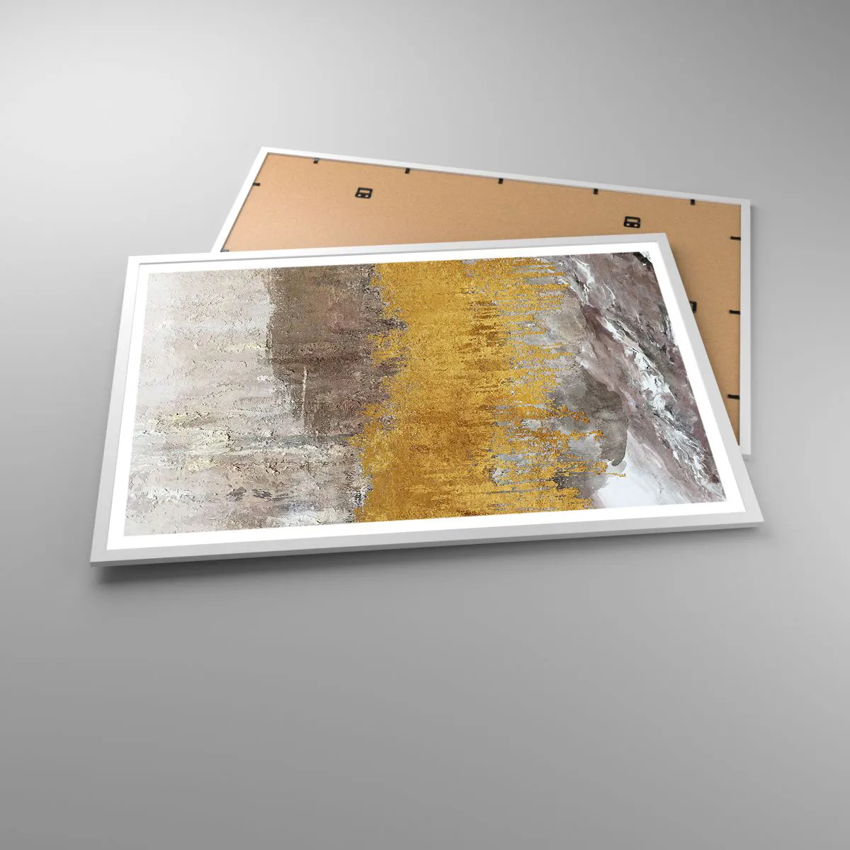 Affisch i vit ram - En gyllene explosion - 91x61 cm