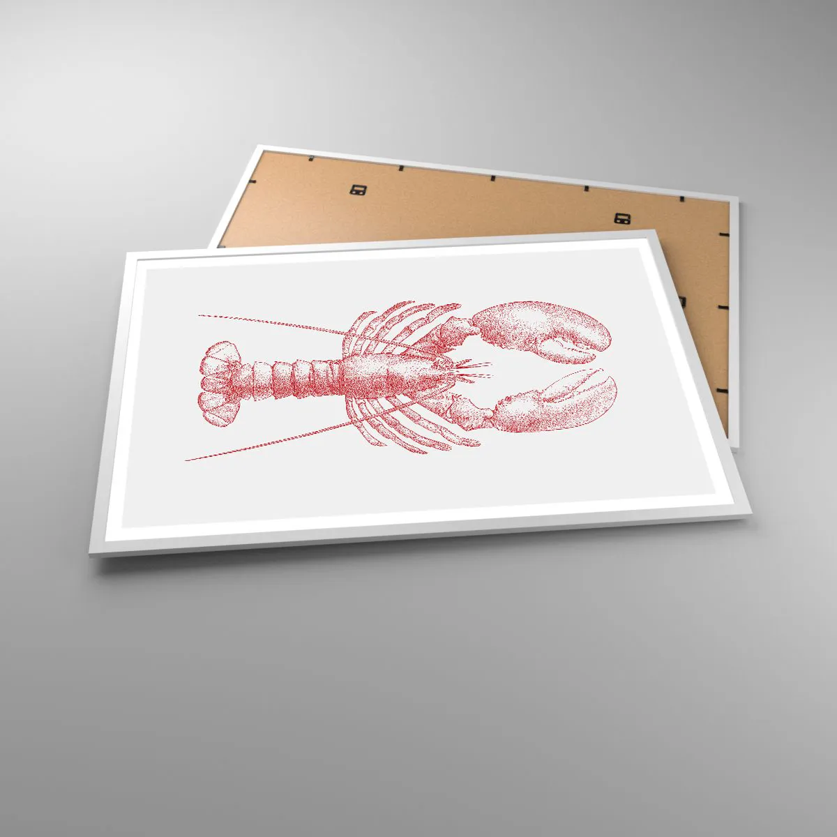 Poszter fekete keretben - Homéroszhoz méltó homár - 91x61 cm