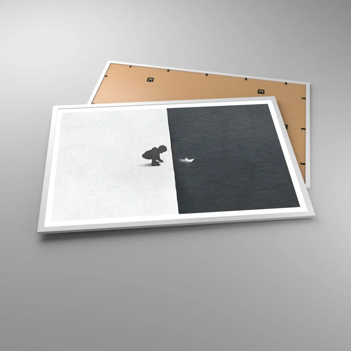 Poster in einem weißen Rahmen - Tolle Expedition - 91x61 cm