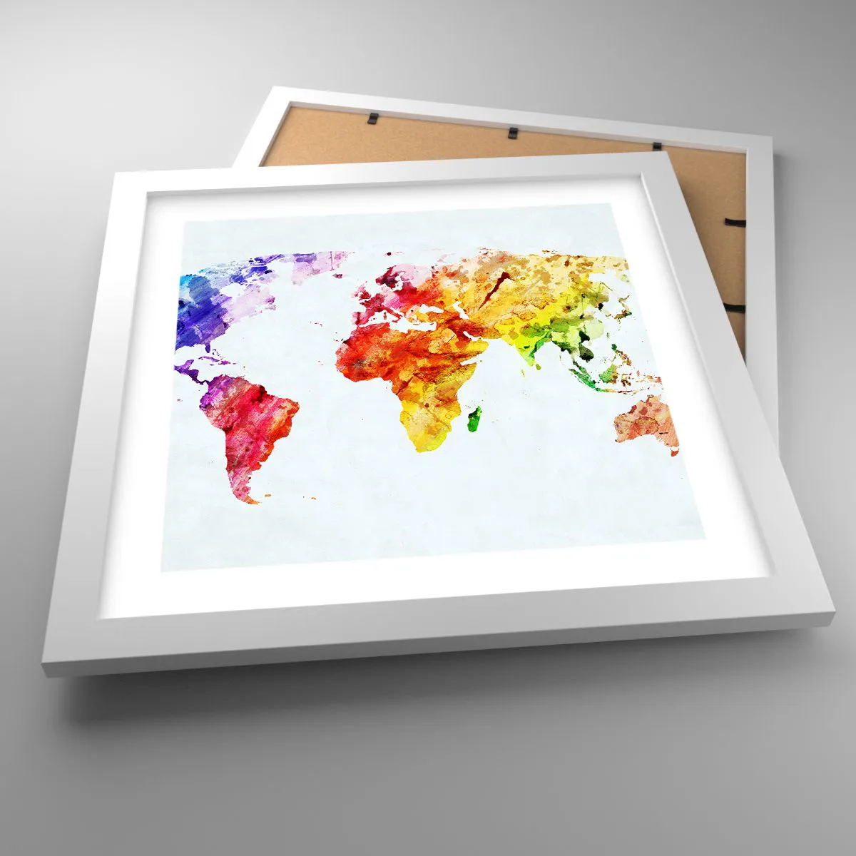 Poster in white frmae - All Colours of Light - 30x30 cm