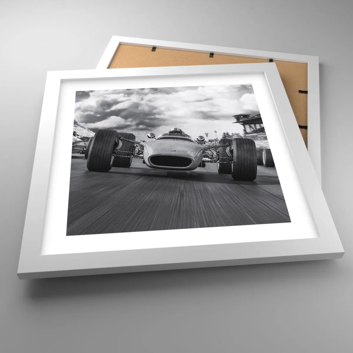 Póster en marco blanco - ¡Hay poder! - 30x30 cm