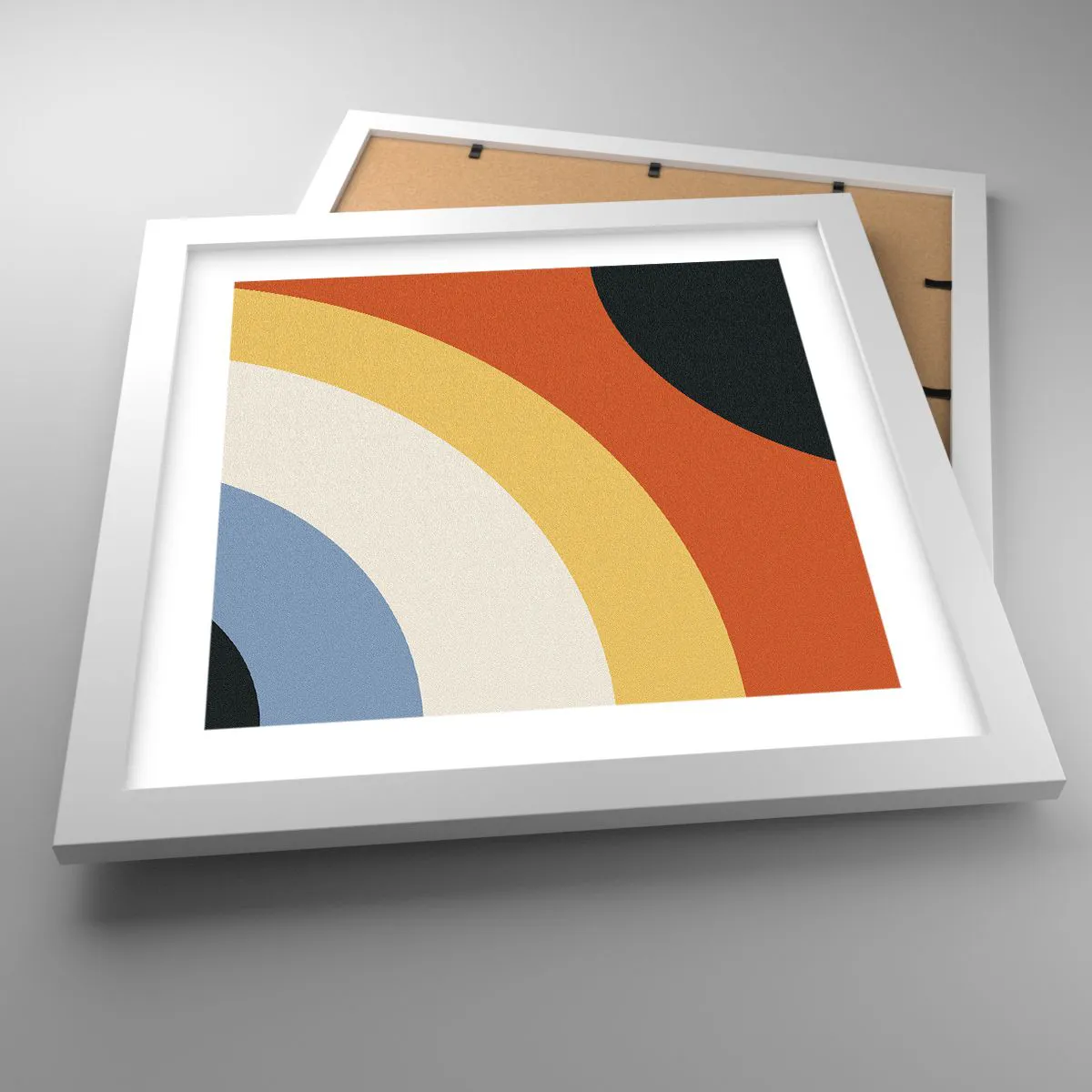 Affiche dans un cadre blanc - Poster - Vers son soi - 30x30 cm