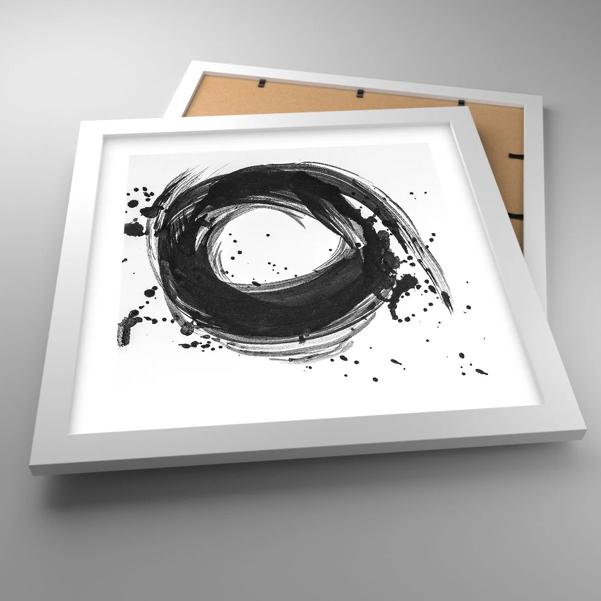 Poster in white frmae - Whirl of Creation - 30x30 cm