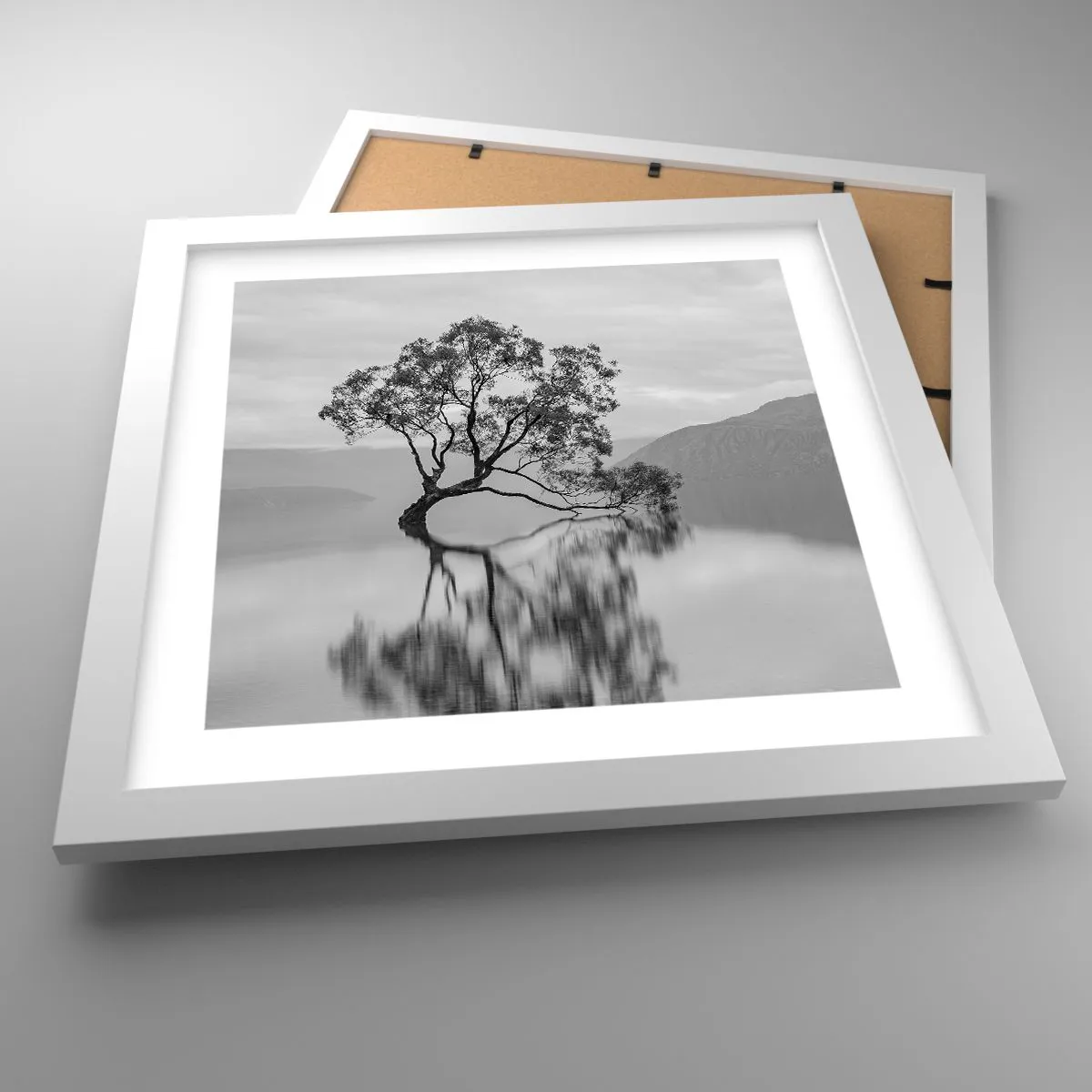 Plakat w białej ramie - Jest taki kraj - 30x30 cm