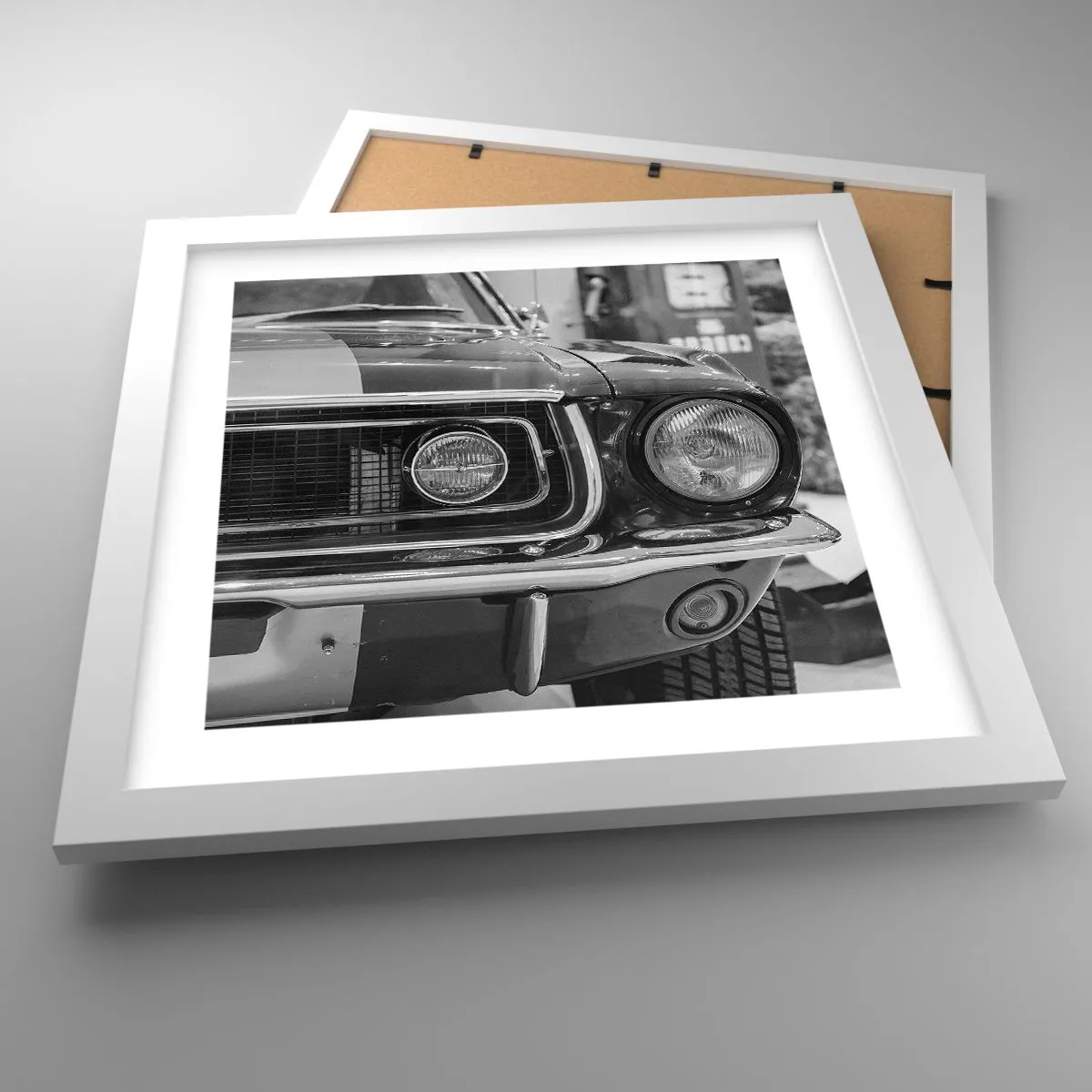 Poster in white frmae - Rough Ride - 30x30 cm