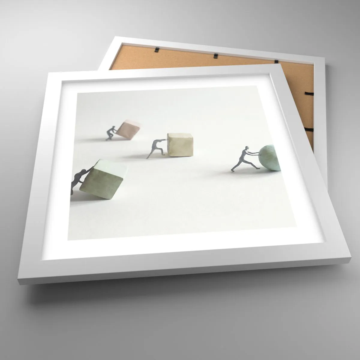 Poszter fekete keretben - Maga az élet - 30x30 cm