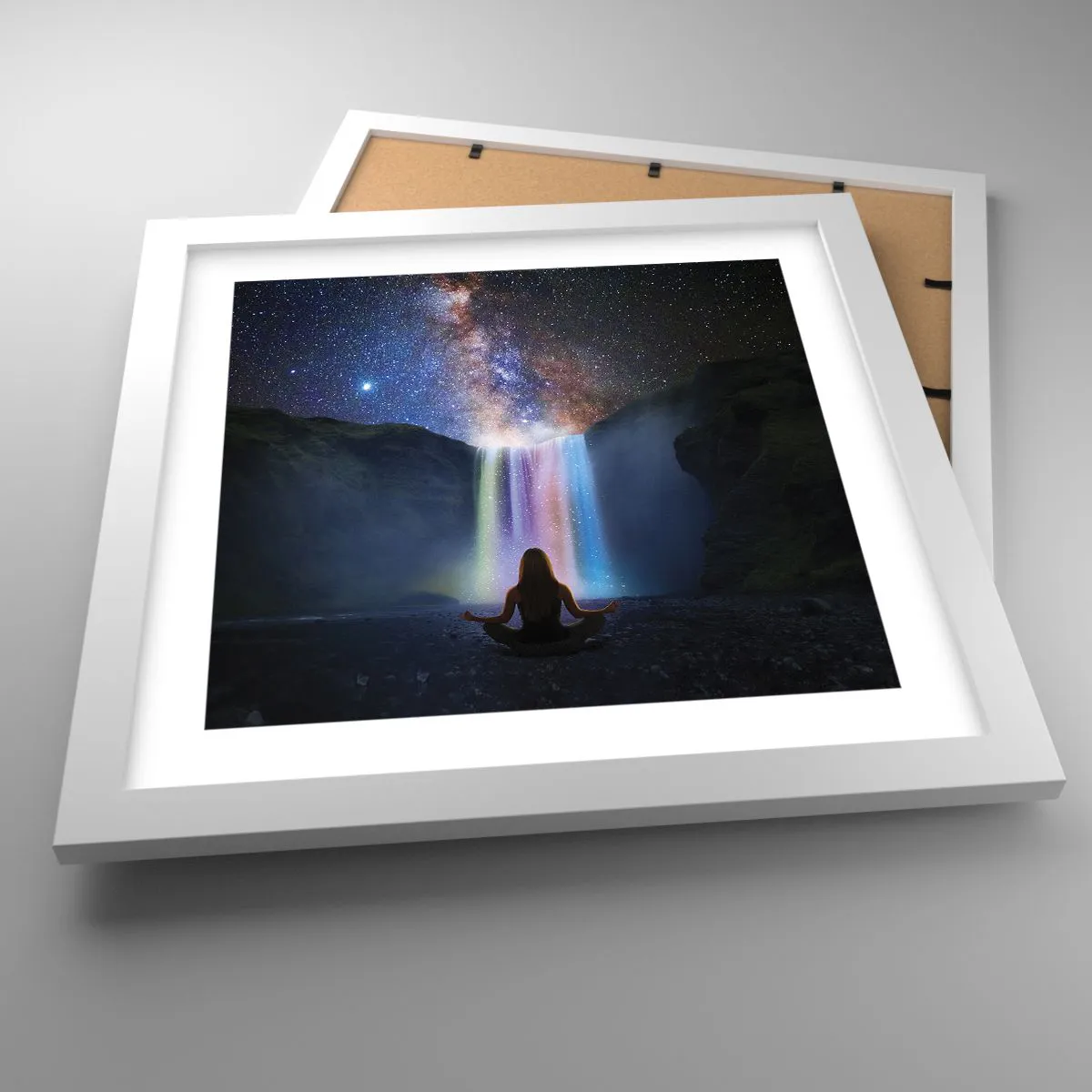 Plakat w białej ramie - Absolutna harmonia - 30x30 cm