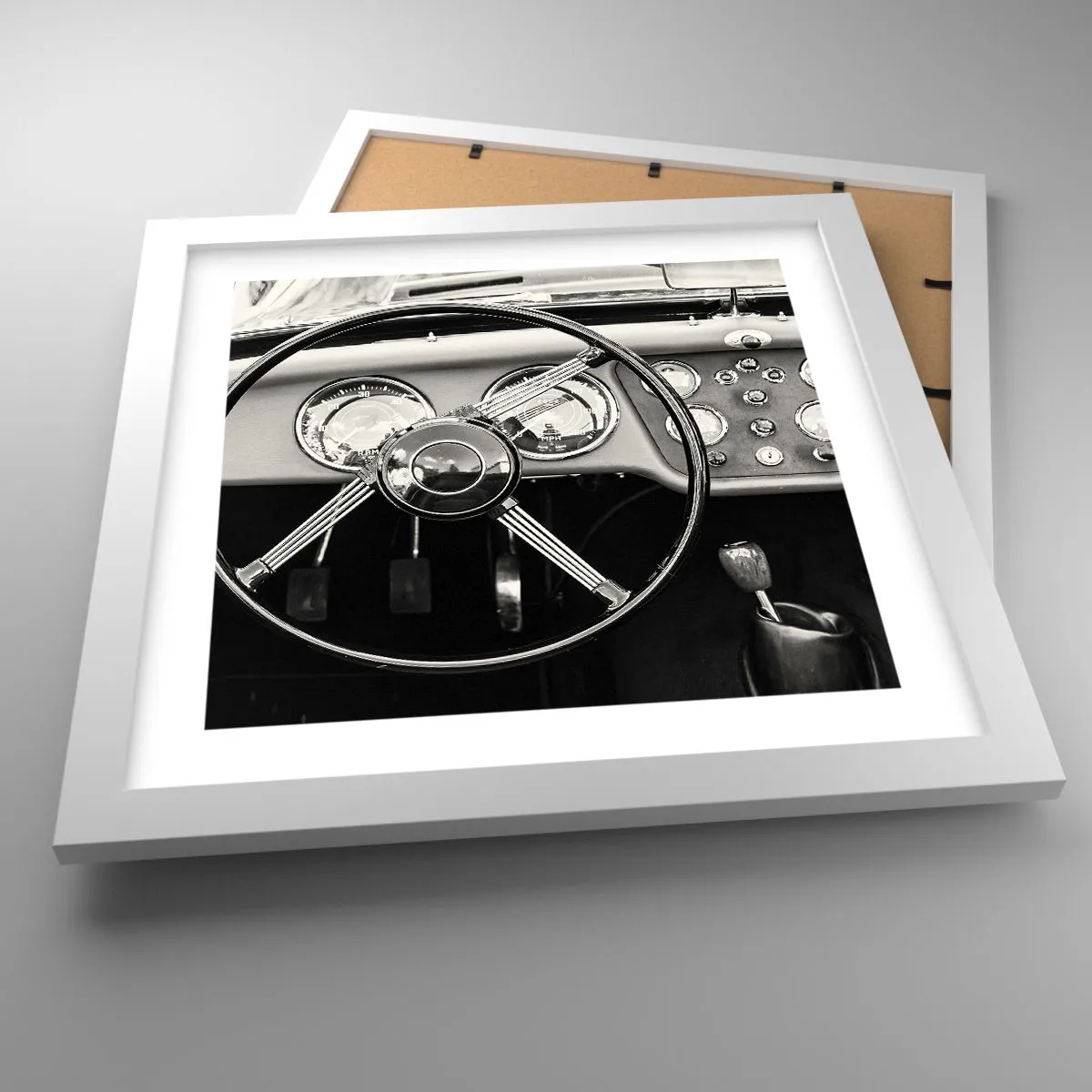 Plakat w białej ramie - Marzenie kolekcjonera - 30x30 cm