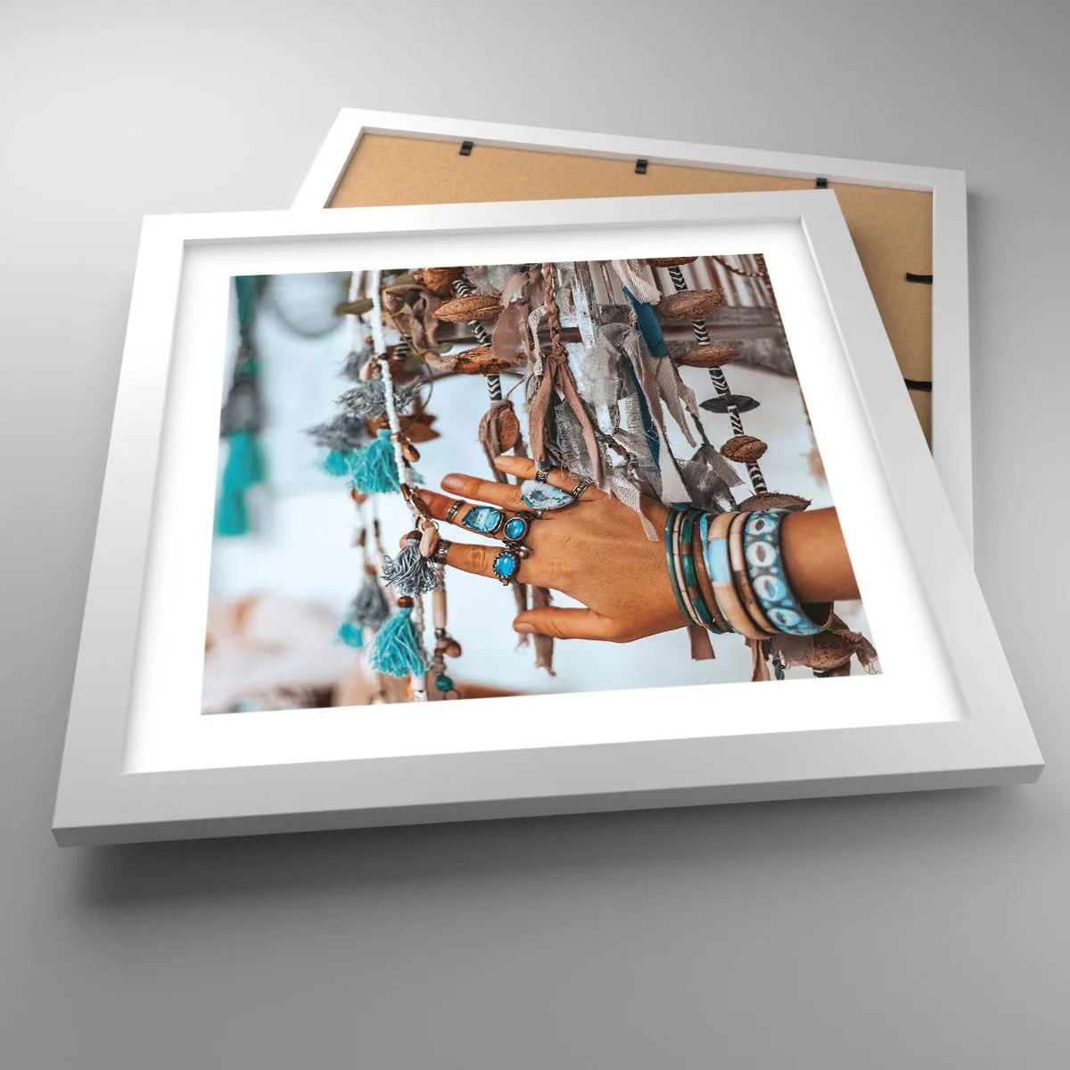 Poster in einem weißen Rahmen - Lokale Schätze - 30x30 cm