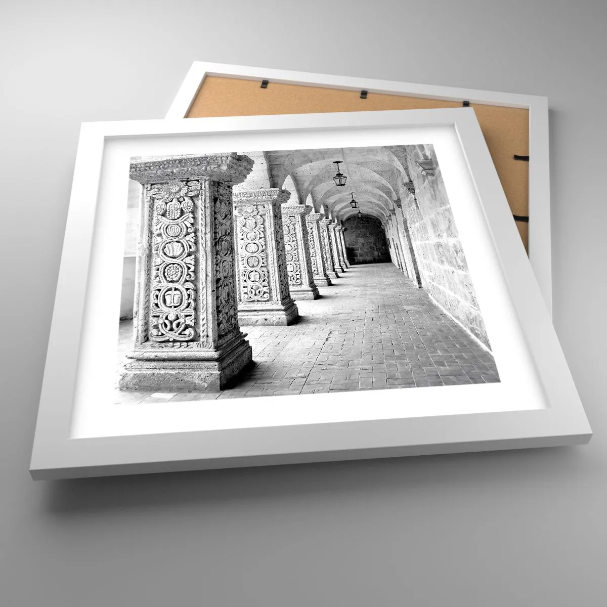 Plagát v bielom ráme - Kam…? - 30x30 cm