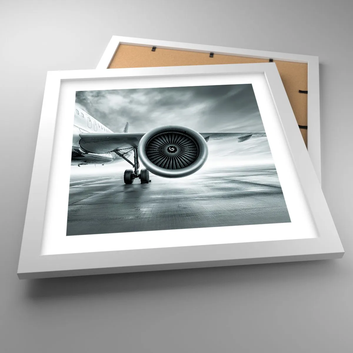 Póster en marco blanco - Hay poder - 30x30 cm