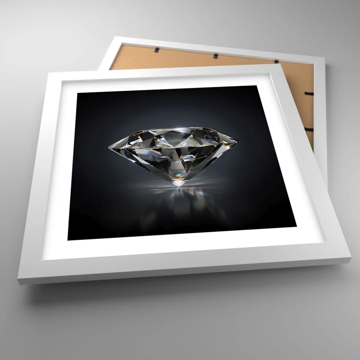 Plakát v bílém rámu - Best girls friend - 30x30 cm