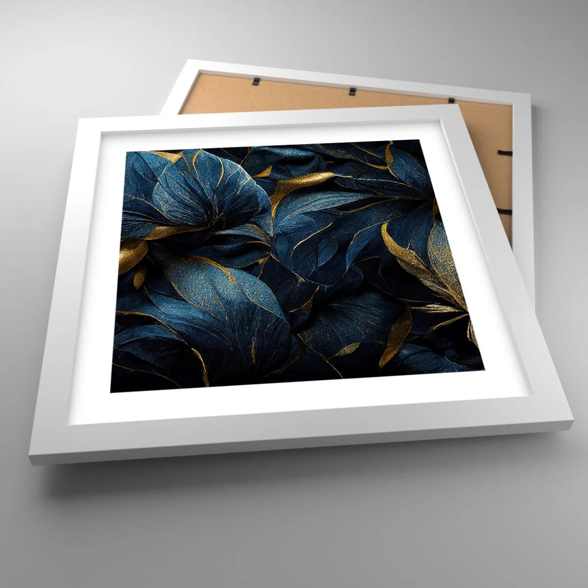 Poster in cornice bianca - Foderati d'oro - 30x30 cm