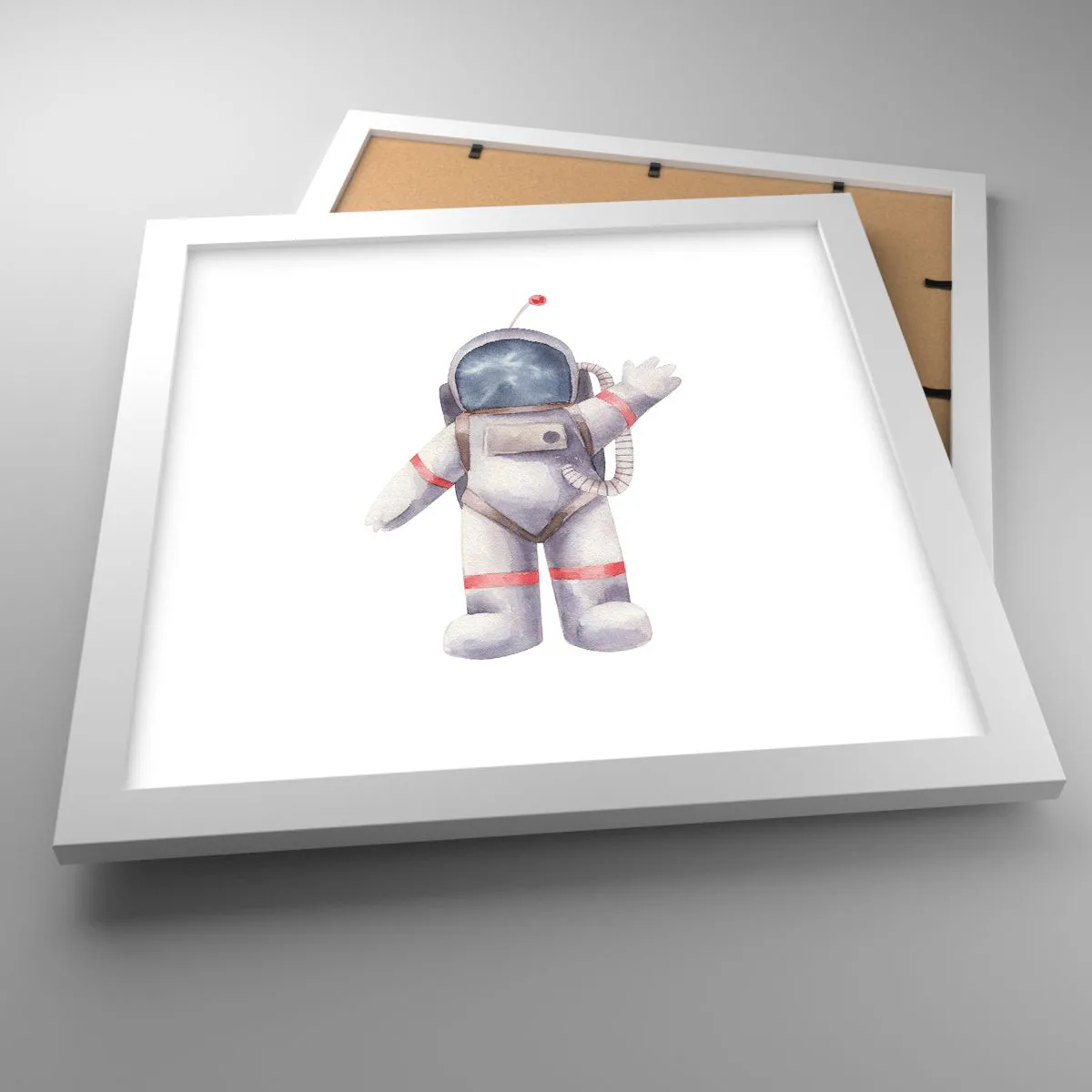 Affisch i vit ram - Det var allt för nu! - 30x30 cm