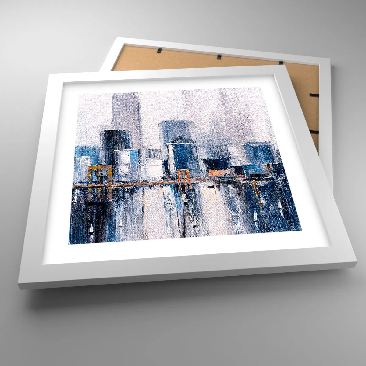 Affiche dans un cadre blanc - Poster - Impression new-yorkaise - 30x30 cm