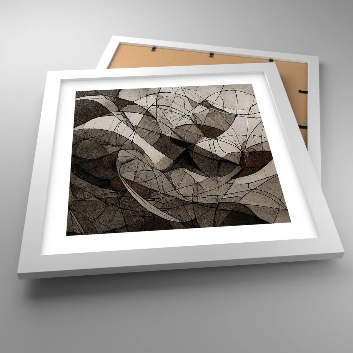 Plagát v bielom ráme - Obeh farieb Zeme - 30x30 cm