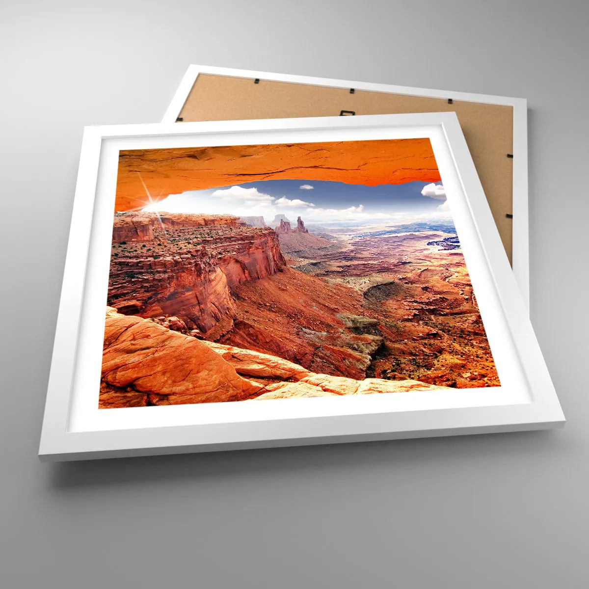 Affiche dans un cadre blanc - Poster - Sculpté par la nature elle-même - 40x40 cm