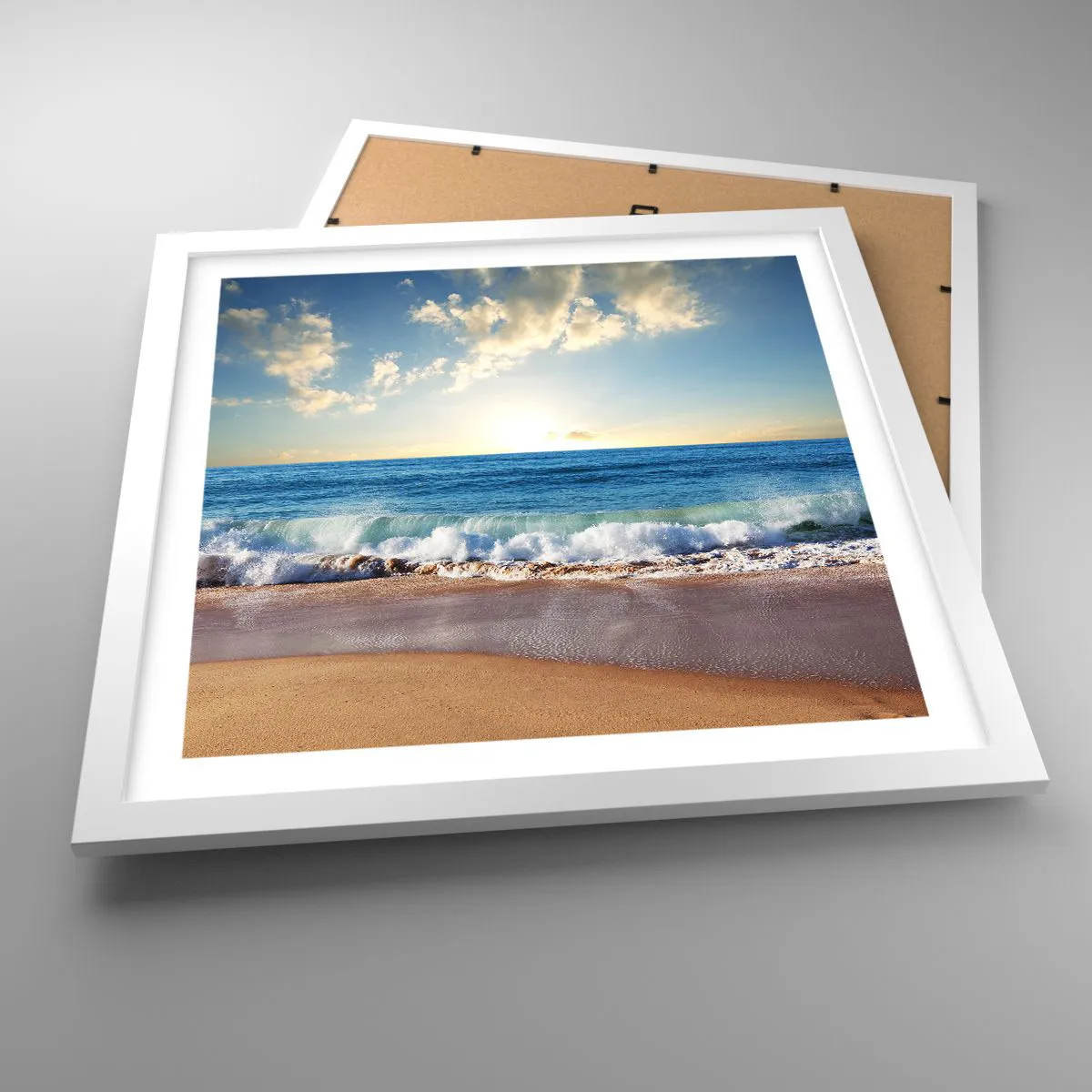 Plagát v bielom ráme - Pohyb a nehybnosť zároveň - 40x40 cm