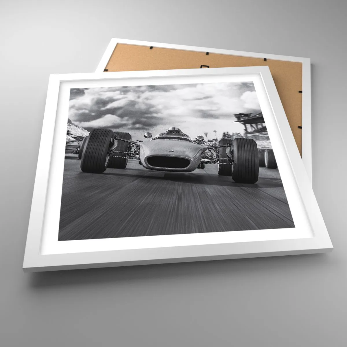 Póster en marco blanco - ¡Hay poder! - 40x40 cm