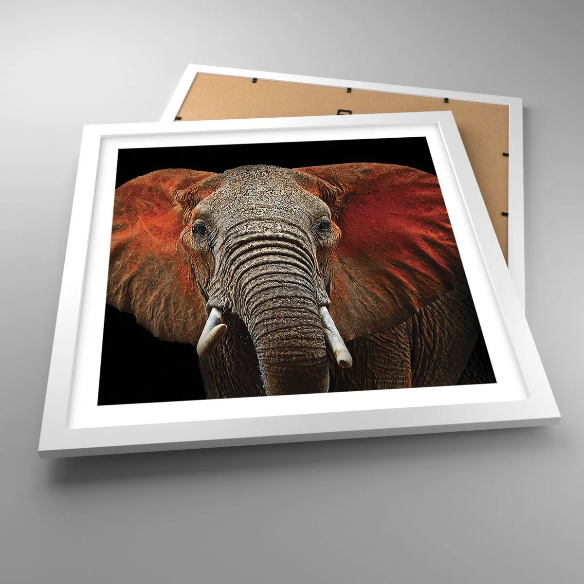 Poster in einem weißen Rahmen - Ich bin wild und du? - 40x40 cm