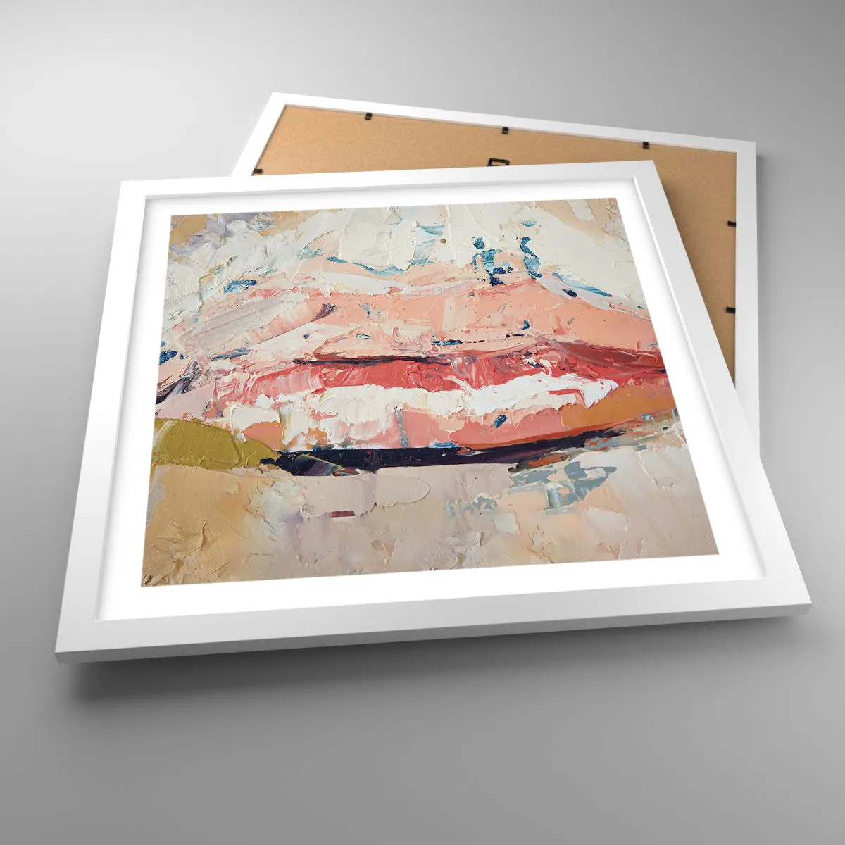 Affisch i vit ram - Väcker sinnen - 40x40 cm