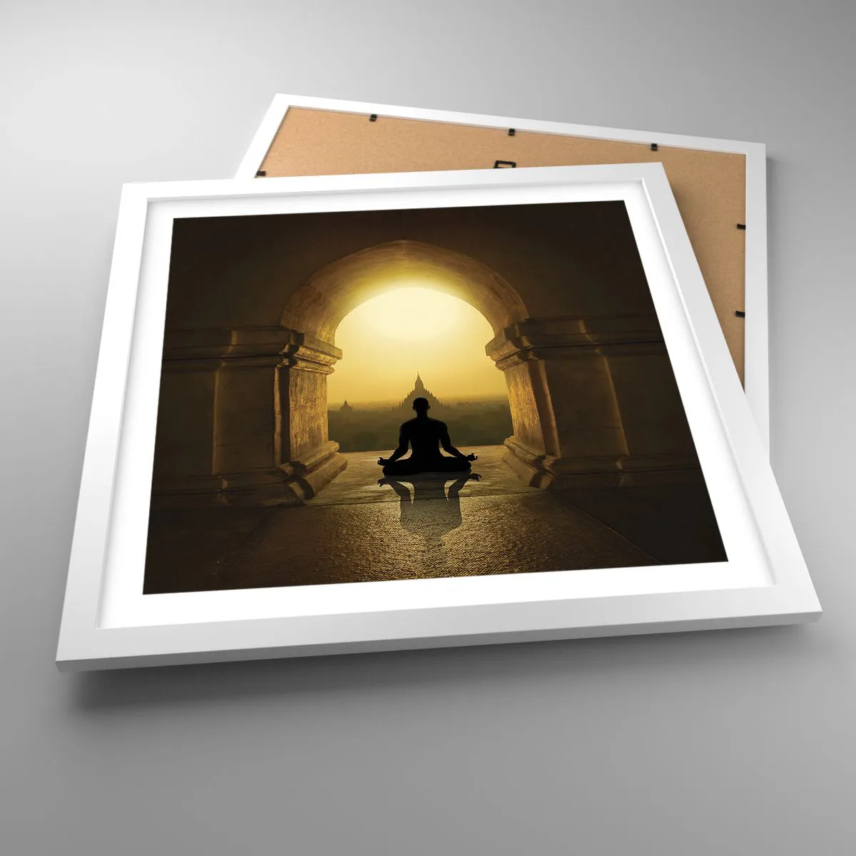 Affisch i vit ram - Full harmoni - 40x40 cm