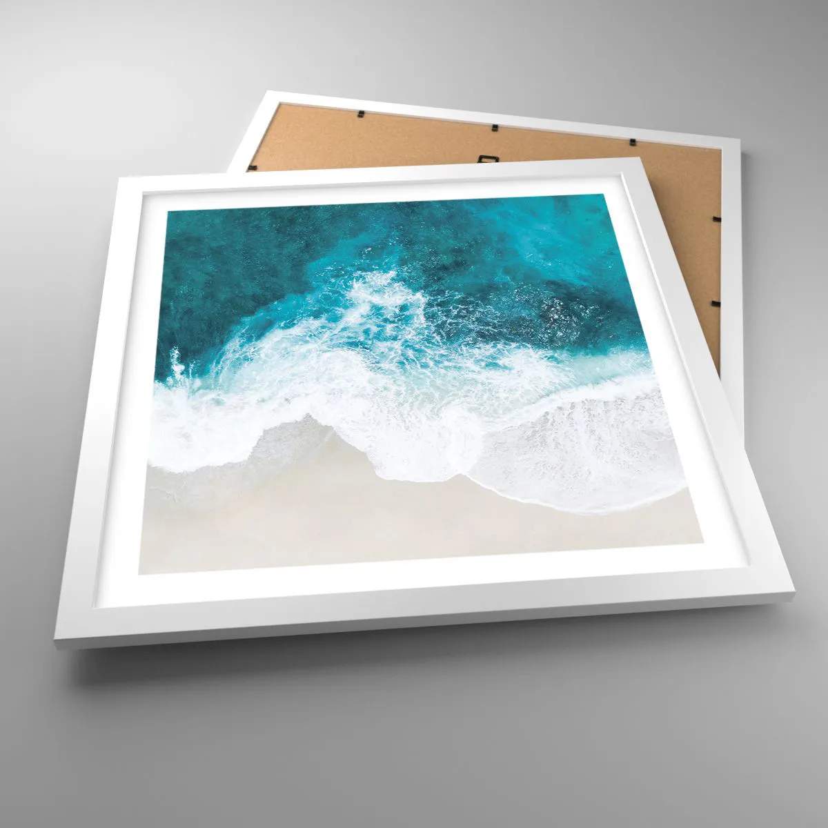 Plagát v bielom ráme - Prirodzené pohladenie - 40x40 cm