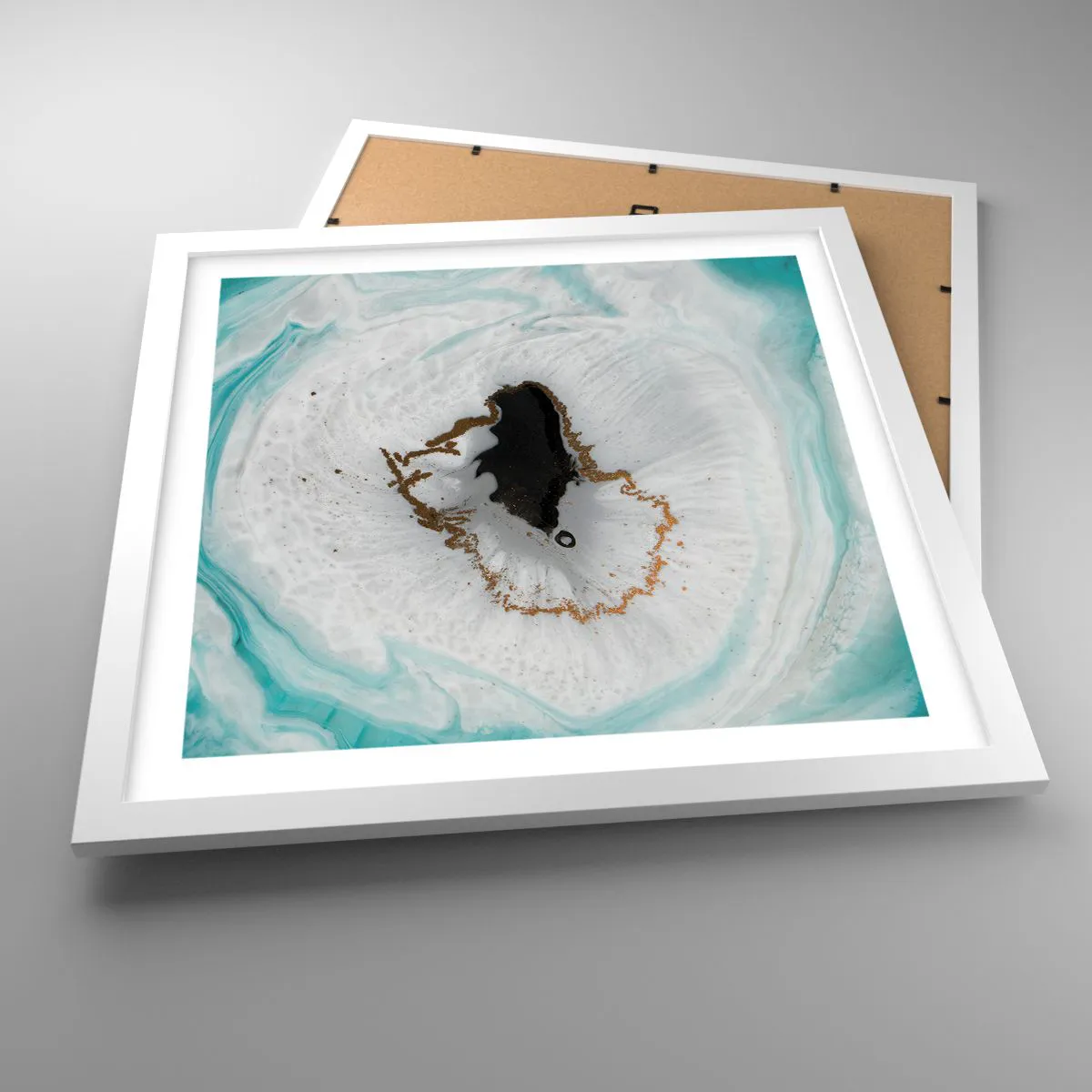 Affisch i vit ram - Att tränga in - 40x40 cm