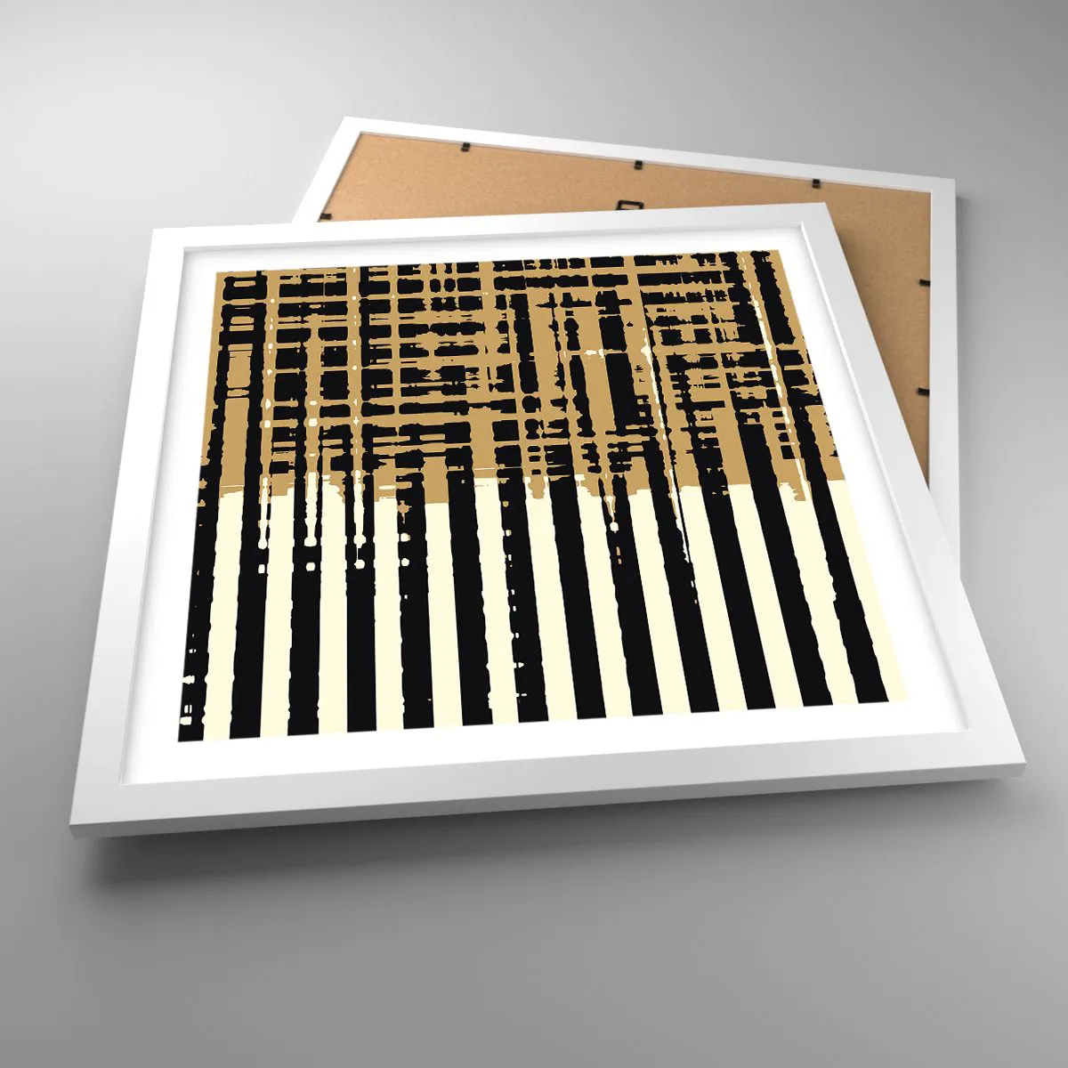 Poster in white frmae - Architectural Abstract - 40x40 cm