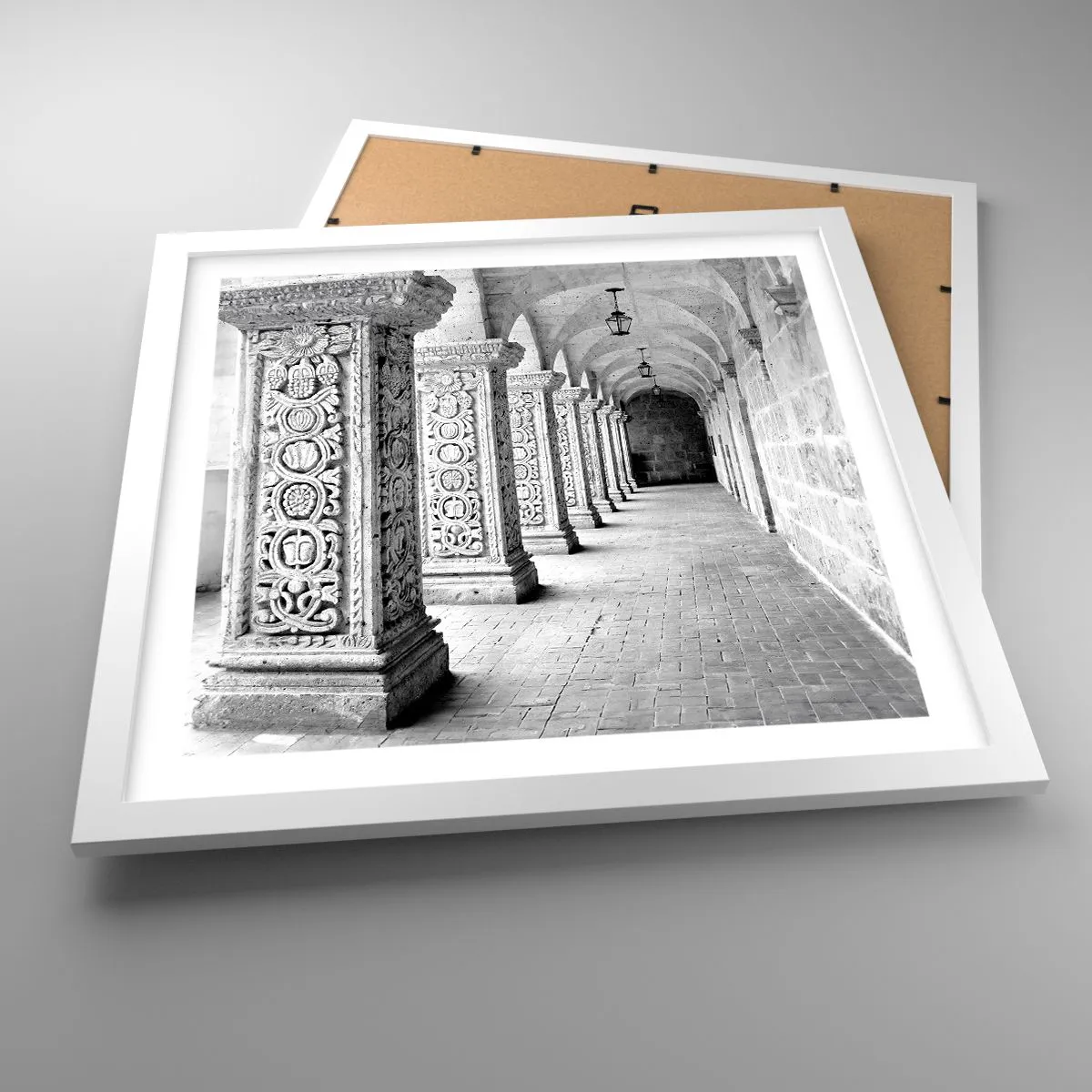 Poster in white frmae - Where is this Going...? - 40x40 cm