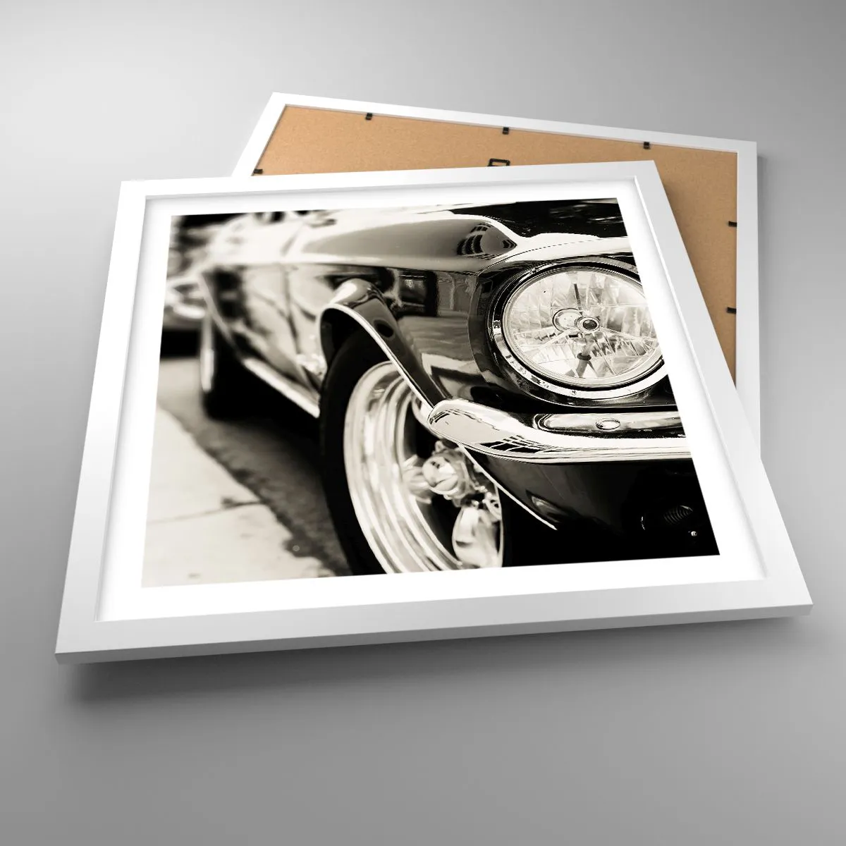 Poster in cornice bianca - Bellezza intramontabile - 40x40 cm