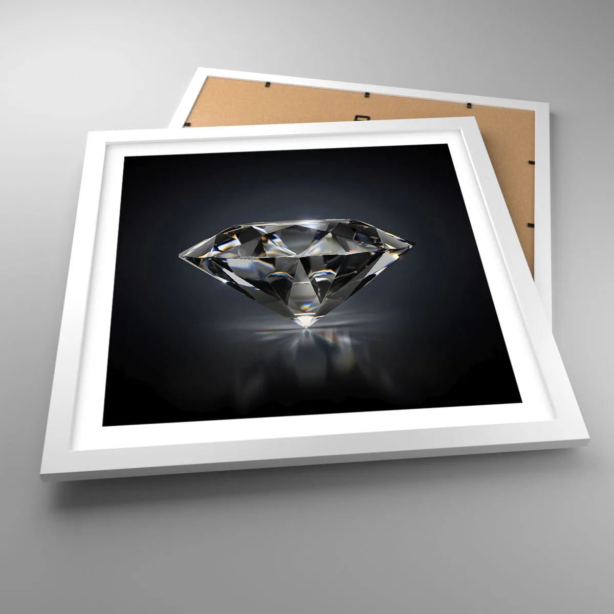 Plakát v bílém rámu - Best girls friend - 40x40 cm