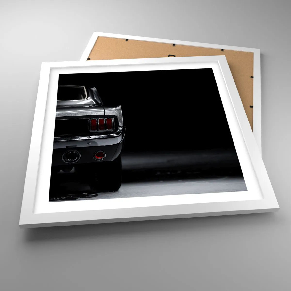 Póster en marco blanco - El encanto de los clásicos - 40x40 cm