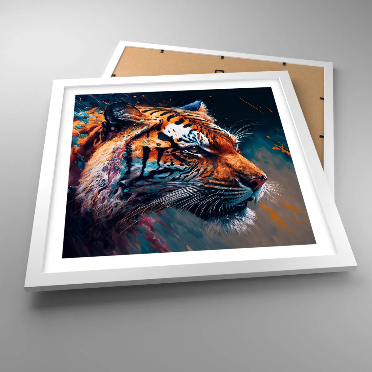 Plagát v bielom ráme - Divoká krása - 40x40 cm