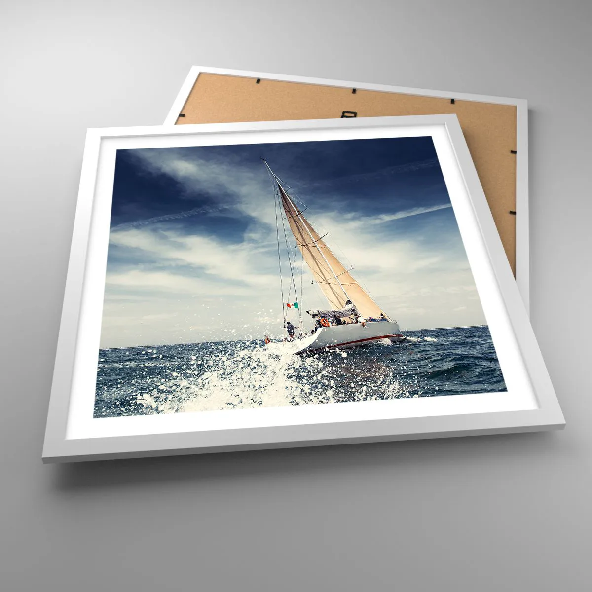 Plagát v bielom ráme - Nás nedobehnú! - 50x50 cm