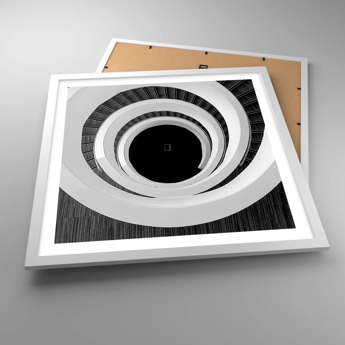 Affiche dans un cadre blanc - Poster - Les choses concrêtes - 50x50 cm