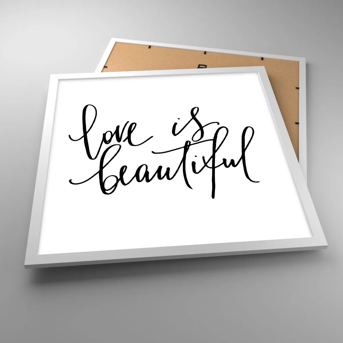 Poszter fekete keretben - Olvass és ismételj - 50x50 cm