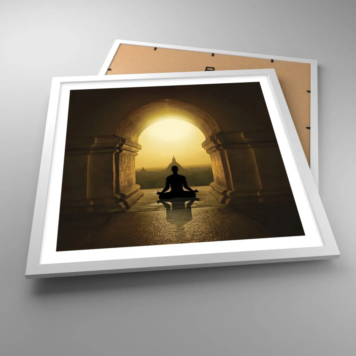 Poster în ramă albă - Armonie completă - 50x50 cm