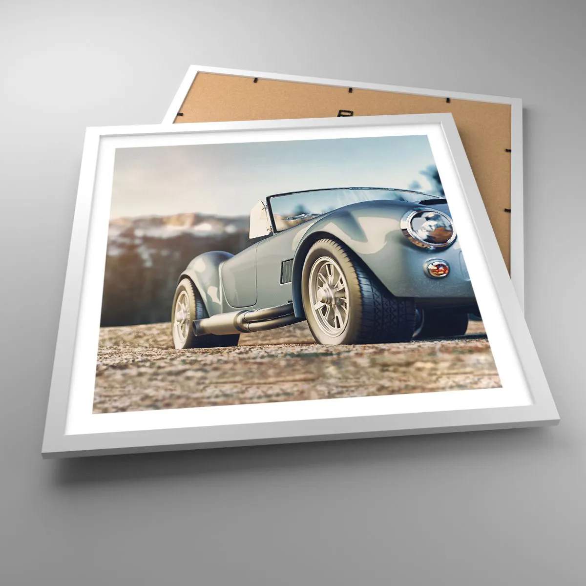 Plakat w białej ramie - Bo liczy się styl - 50x50 cm