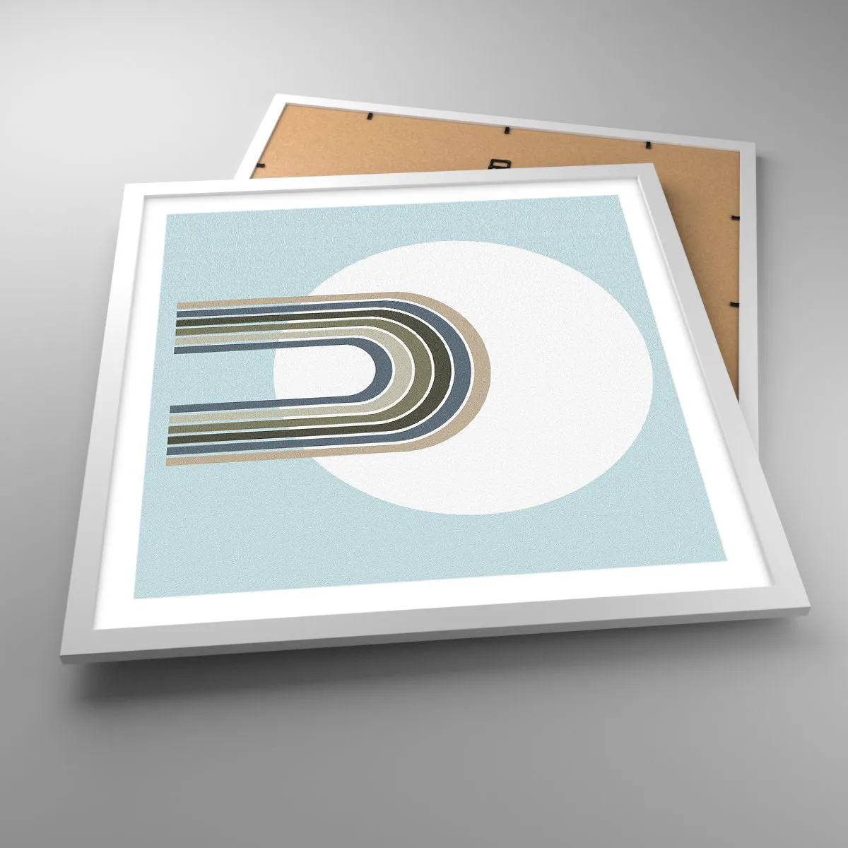 Poster in einem weißen Rahmen - Unwiderstehliche Anziehungskraft - 50x50 cm