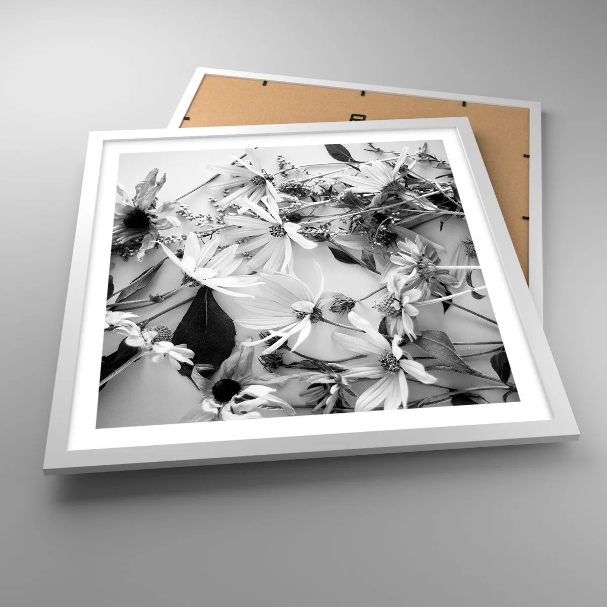 Pôster em moldura branca - Não é um ramo de flores - 50x50 cm