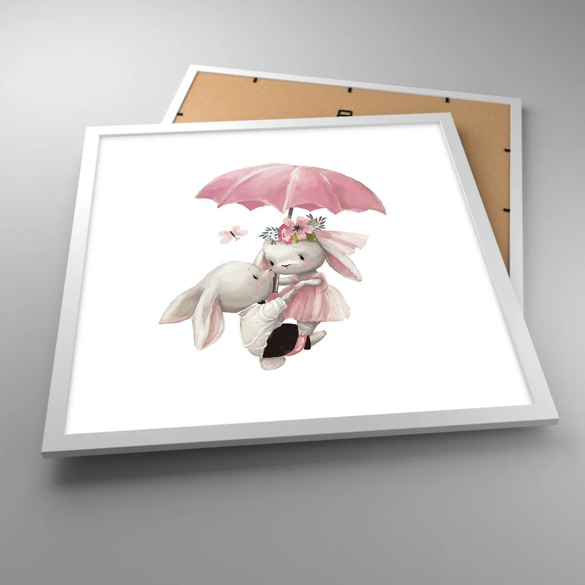 Plagát v bielom ráme - To je láska - 50x50 cm