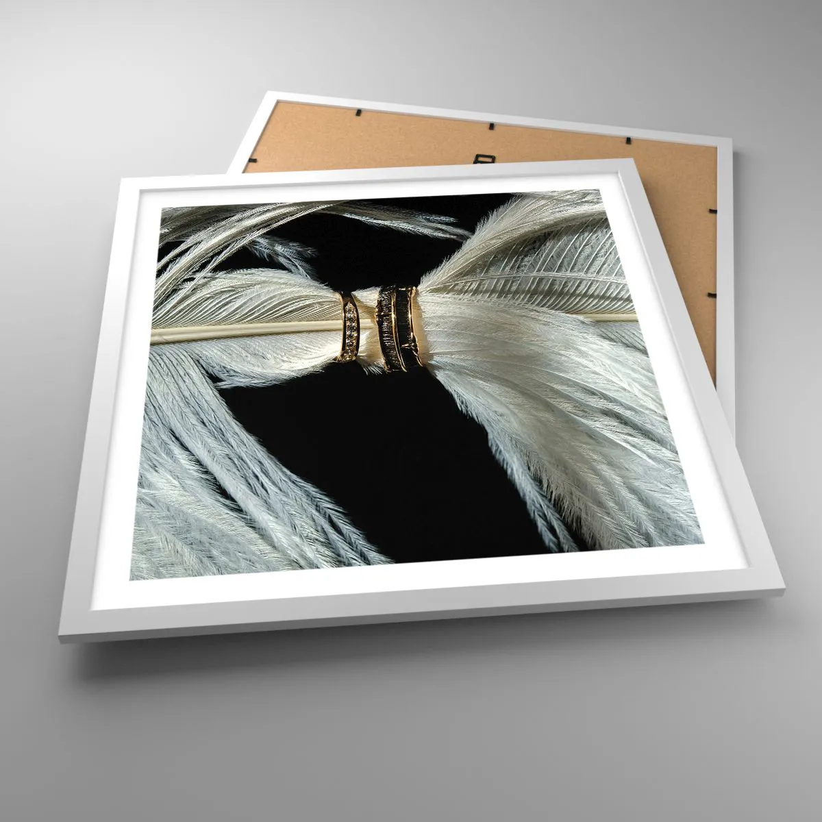 Poster in cornice bianca - ...e non ti lascerò... - 50x50 cm