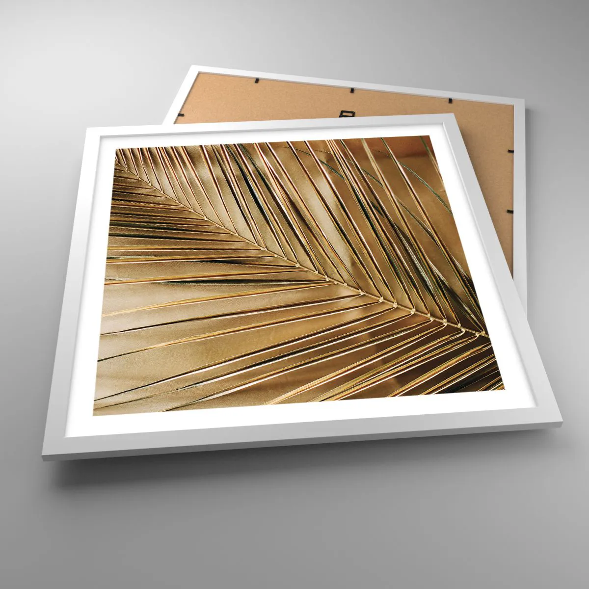 Plakat w białej ramie - Naturalna kolumnada - 50x50 cm