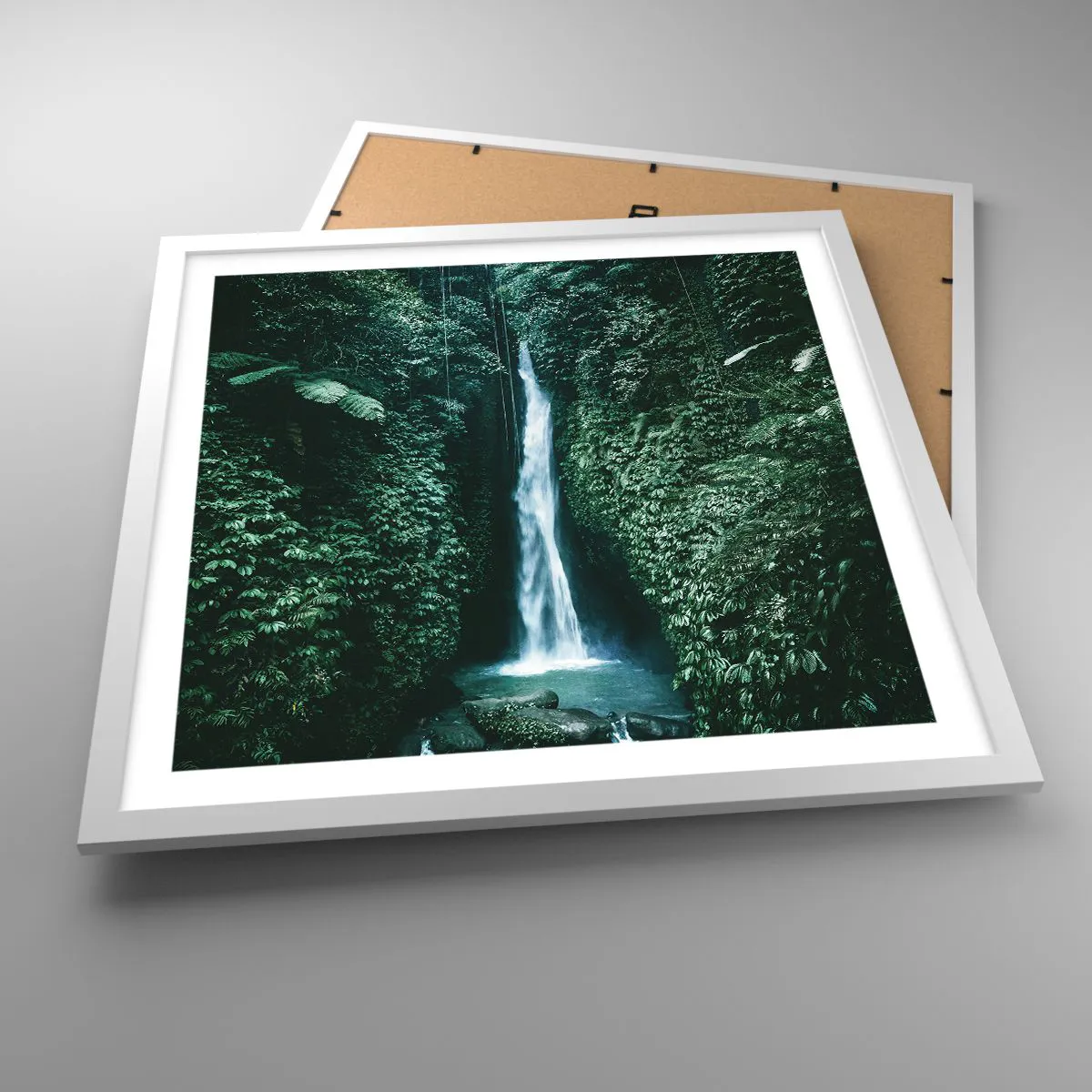 Poster in white frmae - Tropical Spring - 50x50 cm