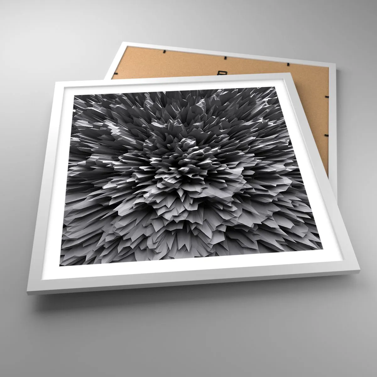 Pôster em moldura branca - Não pode ficar mais difícil do que isso - 50x50 cm