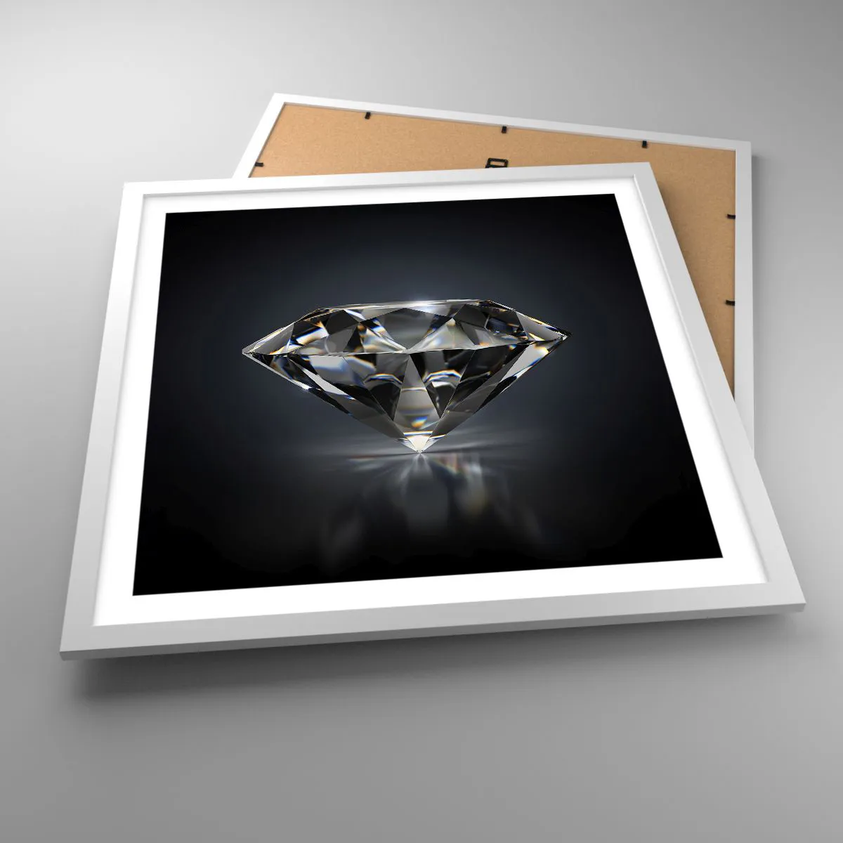 Plakát v bílém rámu - Best girls friend - 50x50 cm